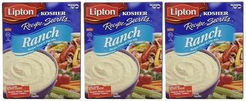 Lipton Kosher Recipe Secrets Soup & Dip Mix Ranch 3 Pack
