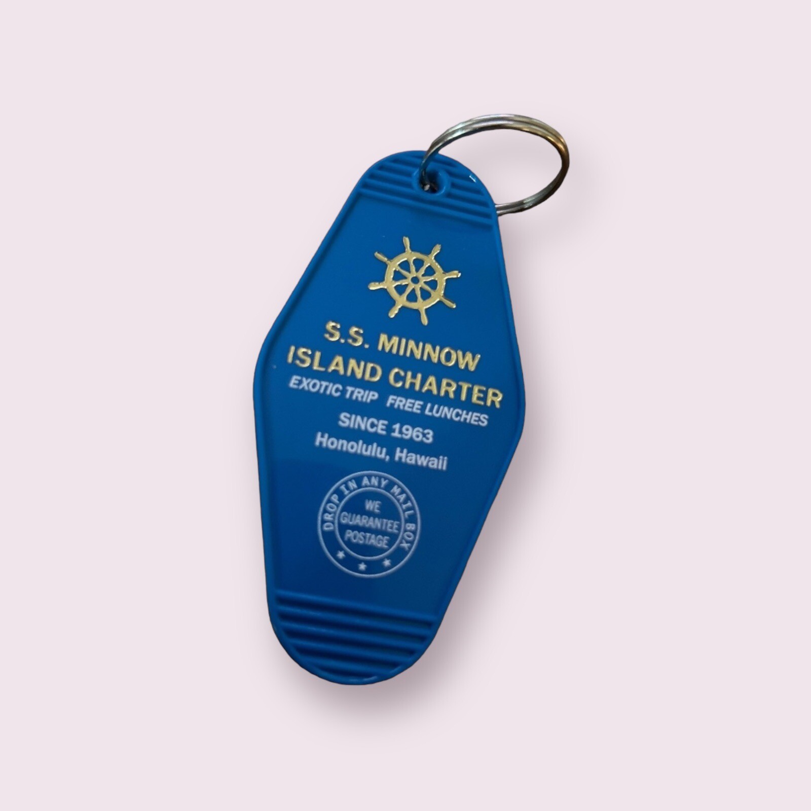 Gilligans island inspired SS minnow island charter keytag