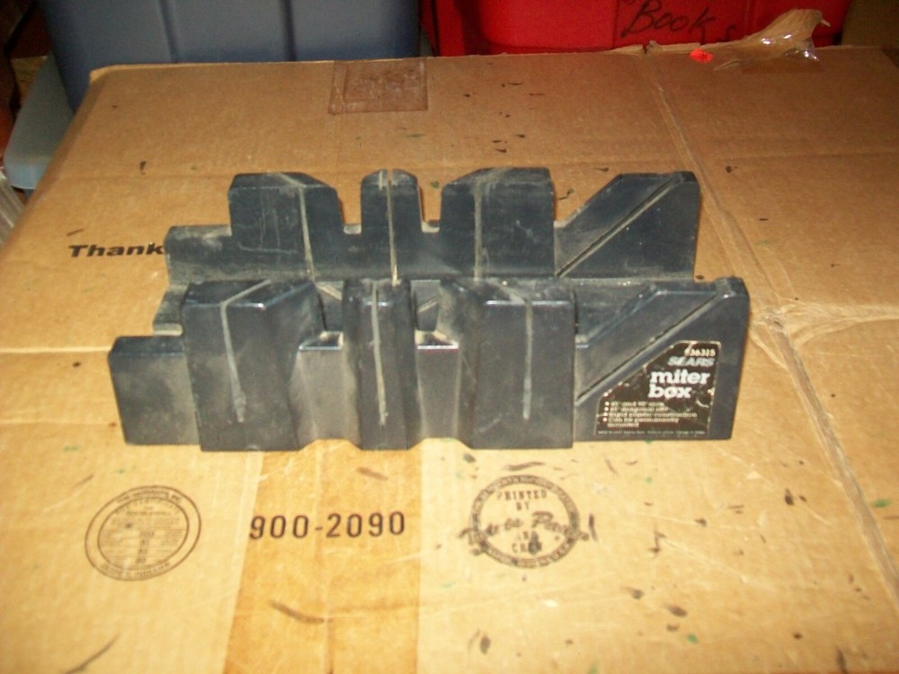 Sears # 936315 Miter Box Gray Plastic