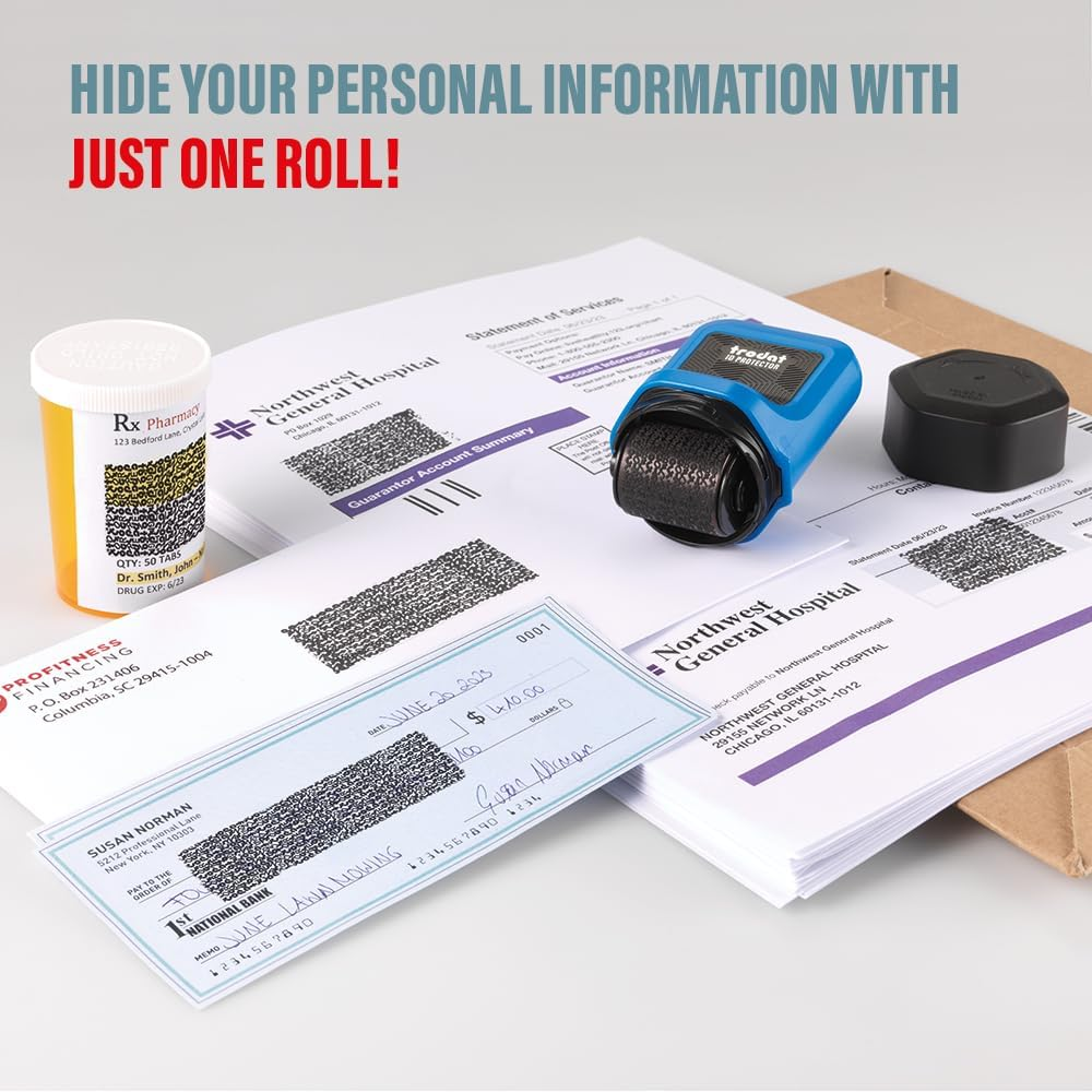 ID Protector Ink Roller – Identity Theft Protection Roller Stamp