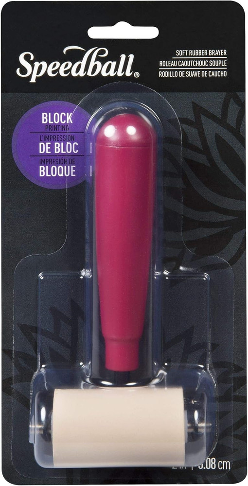 Deluxe Soft Rubber Brayer, 2-Inch