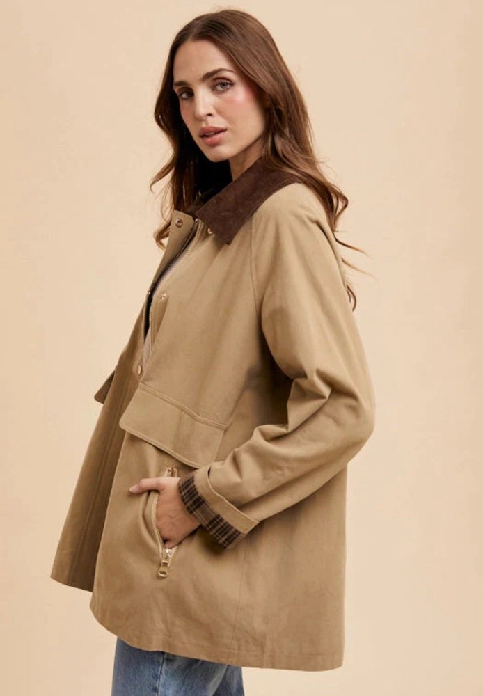Cotton Chore Jacket SANDY BEIGE Women’s Medium