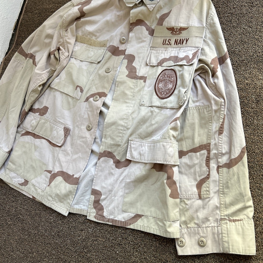 Vintage 1990-2000s U.S Navy Security Forces Cononel Jacket Medium