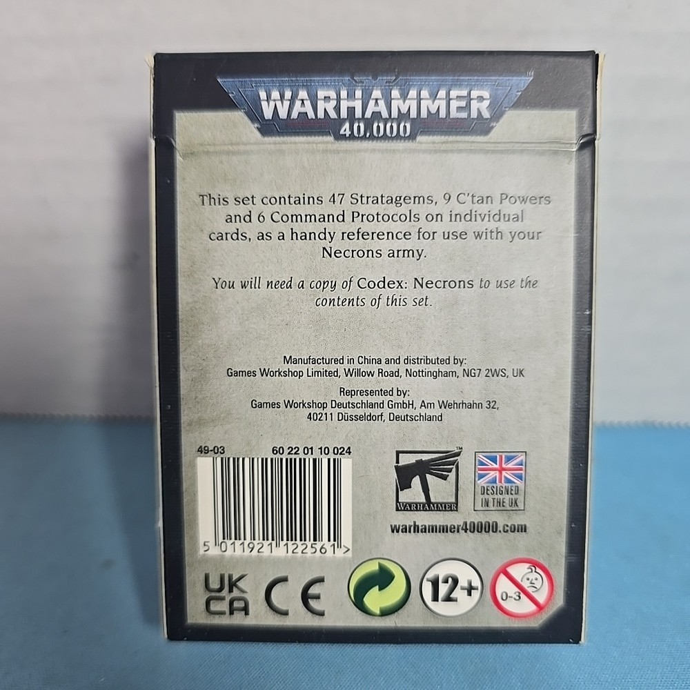 Warhammer 40k Datacards, Necrons