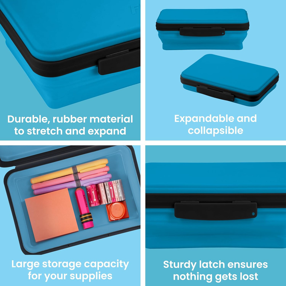 Flexi Storage Pencil Box, Blue