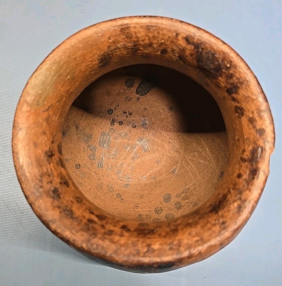 Antique Native American Indian Olla Pine Pitch Water Pot-- Navajo?