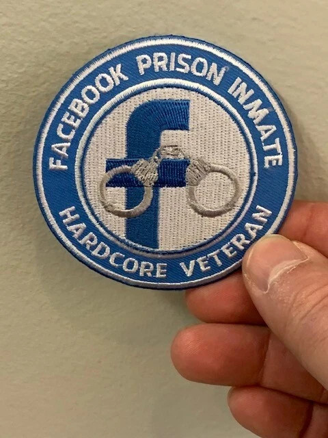 Facebook Prison Inmate Hardcore Veteran Patch 3" Round