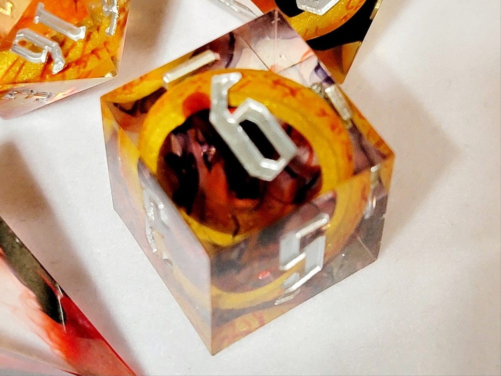 Dark Lord's Spite | Sharp Edge DnD Dice Precision 7 Dice Set - LotR Sauron