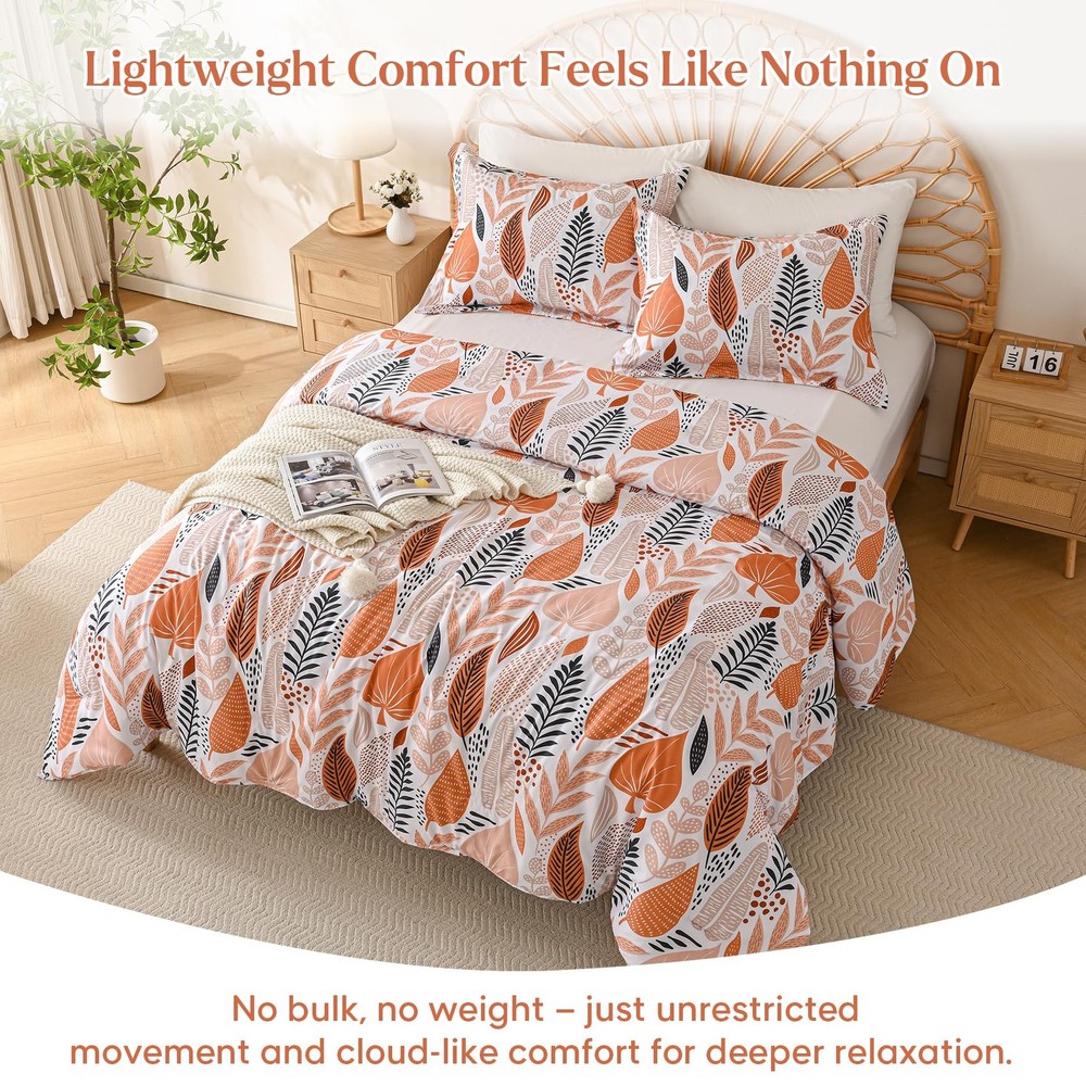 King Size Comforter Set, Cooling Lightweight Summer Bedding Comforter Sets, B...