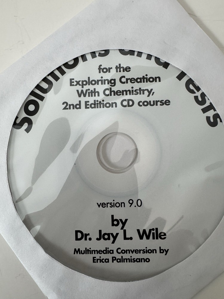 Exploring Creation with Chemistry 2nd Ed FULL COURSE Multimedia CD