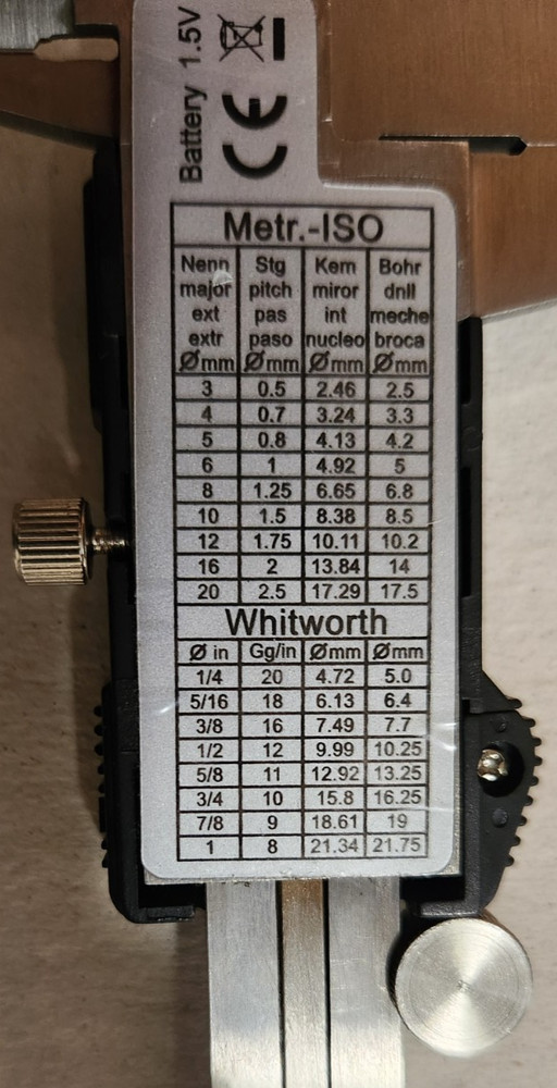 DIGITAL ELECTRONIC 6'' HARDENED STAINLESS CALIPER