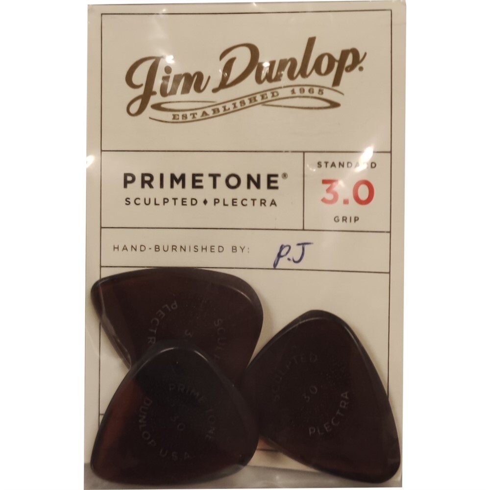 NEW Dunlop 510P Primetone Standard Grip Picks (3), 3.0mm