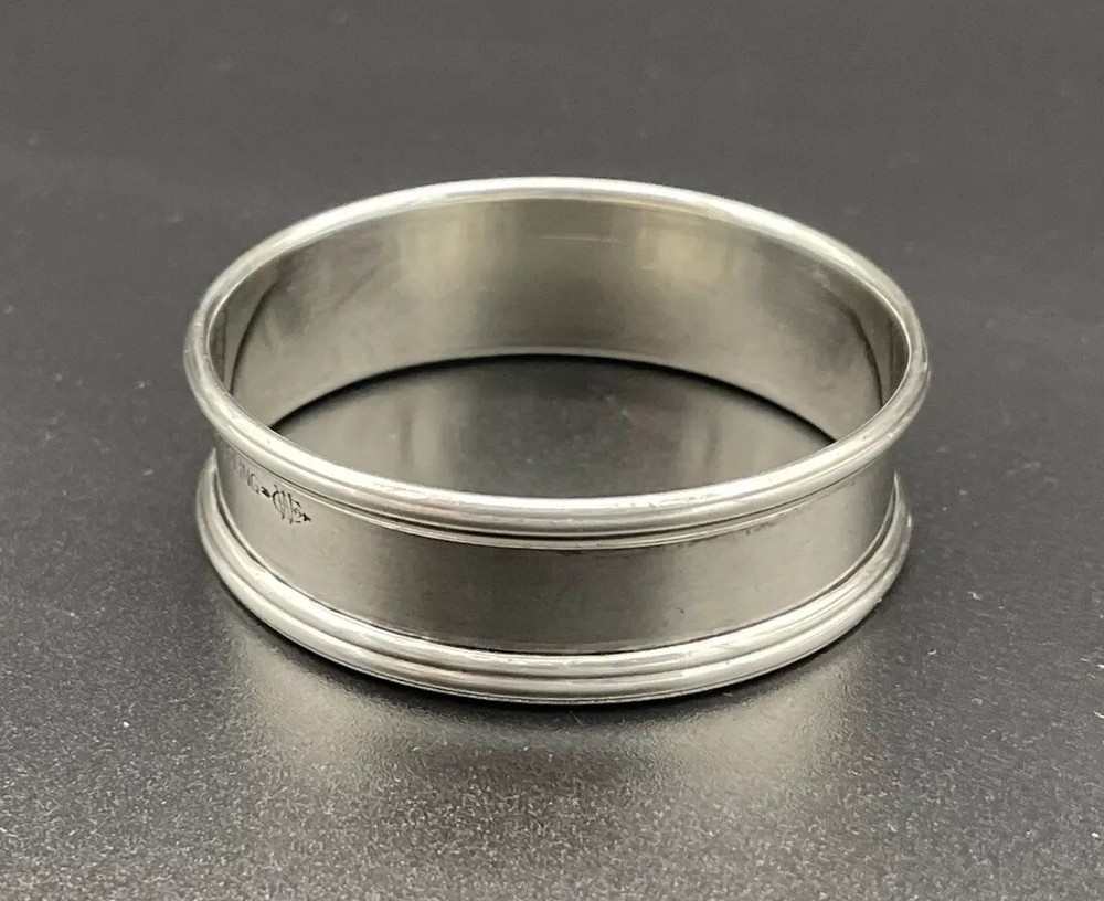 Sterling Silver Napkin Ring Name Engraved “JOHN” Webster & Co