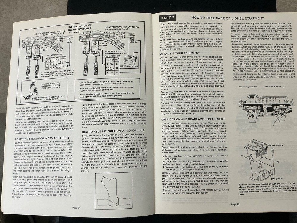 1975 LIONEL TRAIN AND ACCESSORY MANUAL