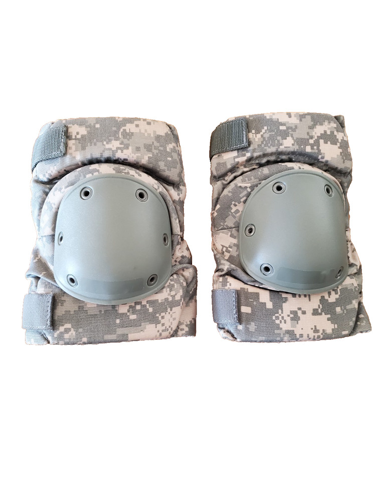 USGI ARMY BPE Multicam Tactical KNEE Pads, USGI, ACU Pattern, MEDIUM "Excellent"