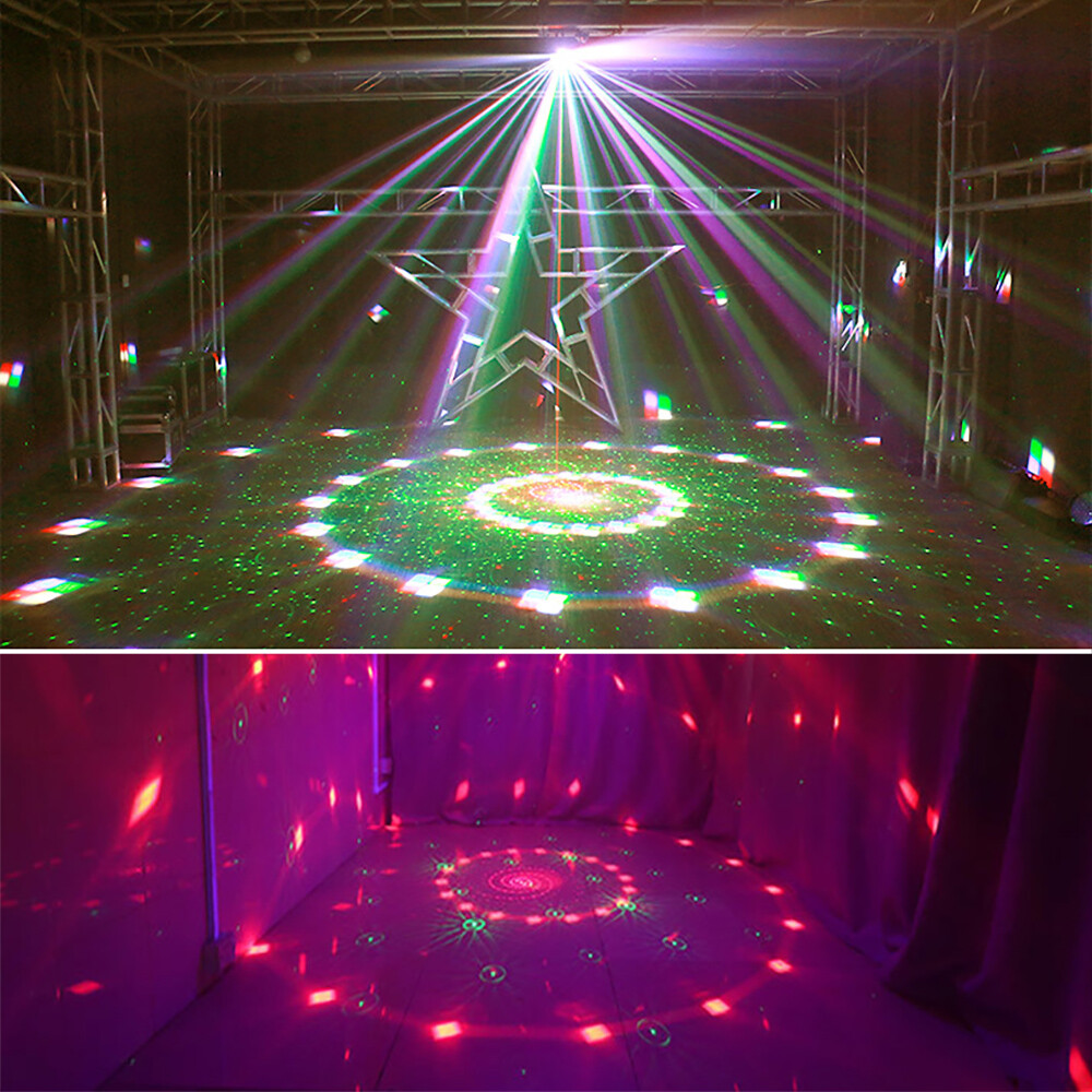 New 4 in 1 Mixed LED Light Party DJ Disco Lights Effect Pattern Strobe Light