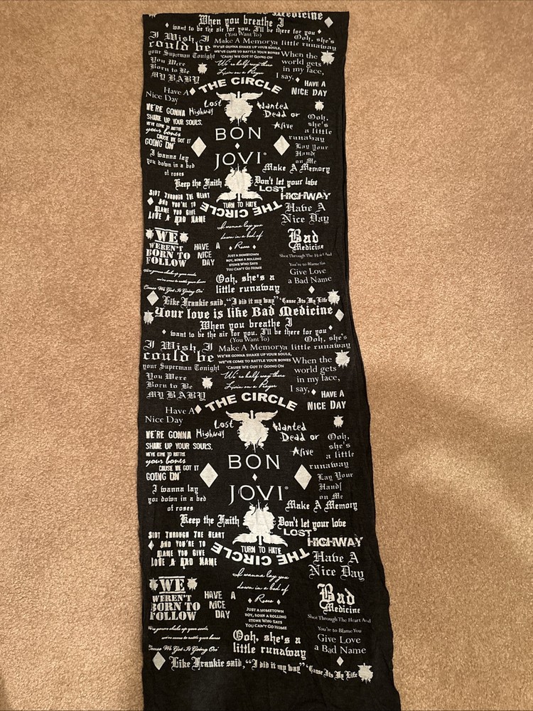 Bon Jovi Scarf/Wrap 90 X 14