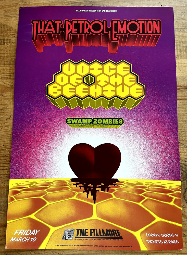 That Petrol Emotion Concert Poster - Fillmore - 1989