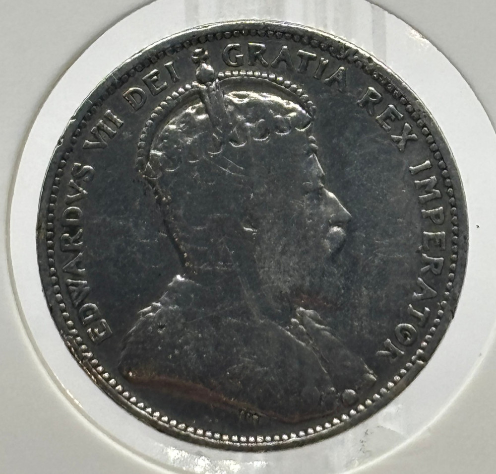 1910 Canada 25 Cent Silver coin