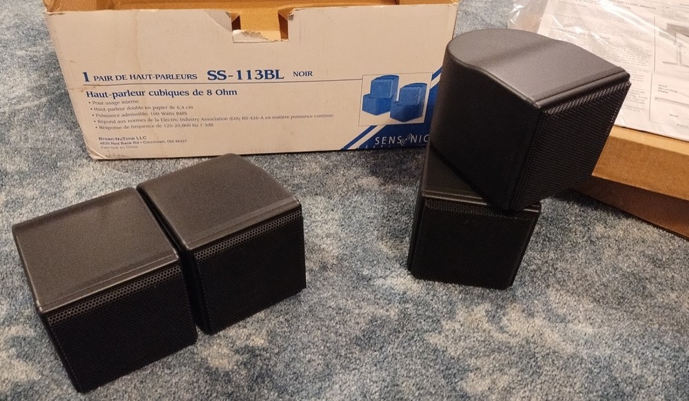 Sensonic SS-113BL Cube Speakers - 100W - Open Box