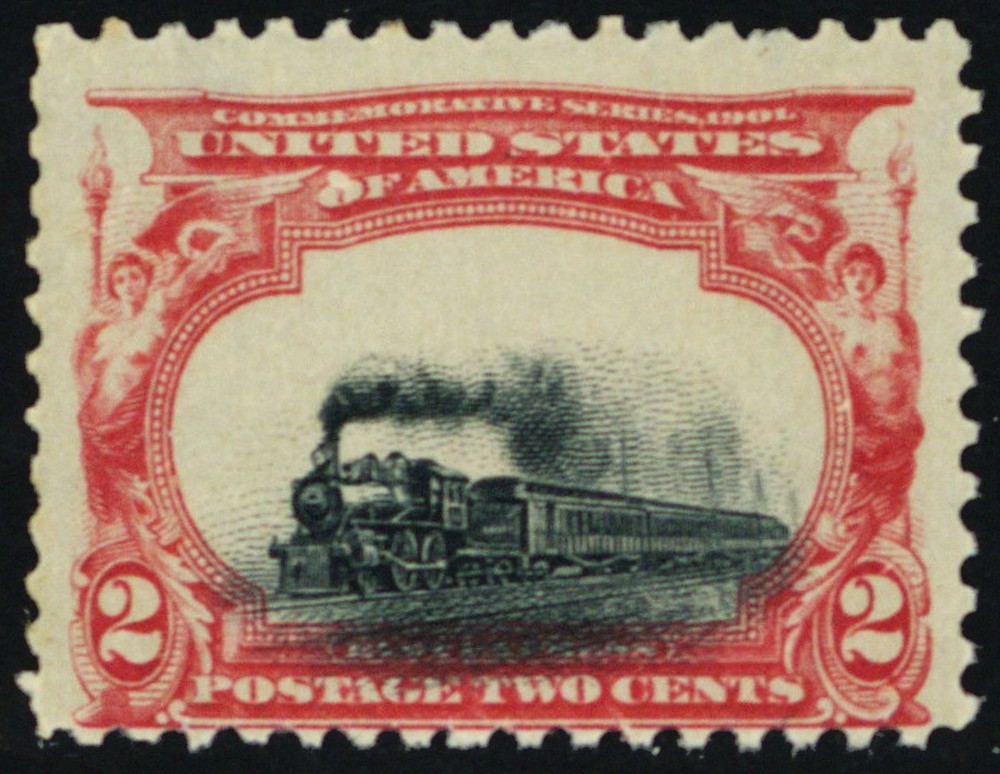 295 Var Mint 2¢ - Extreme Low Train Vignette Color Shift Error ** Stuart Katz