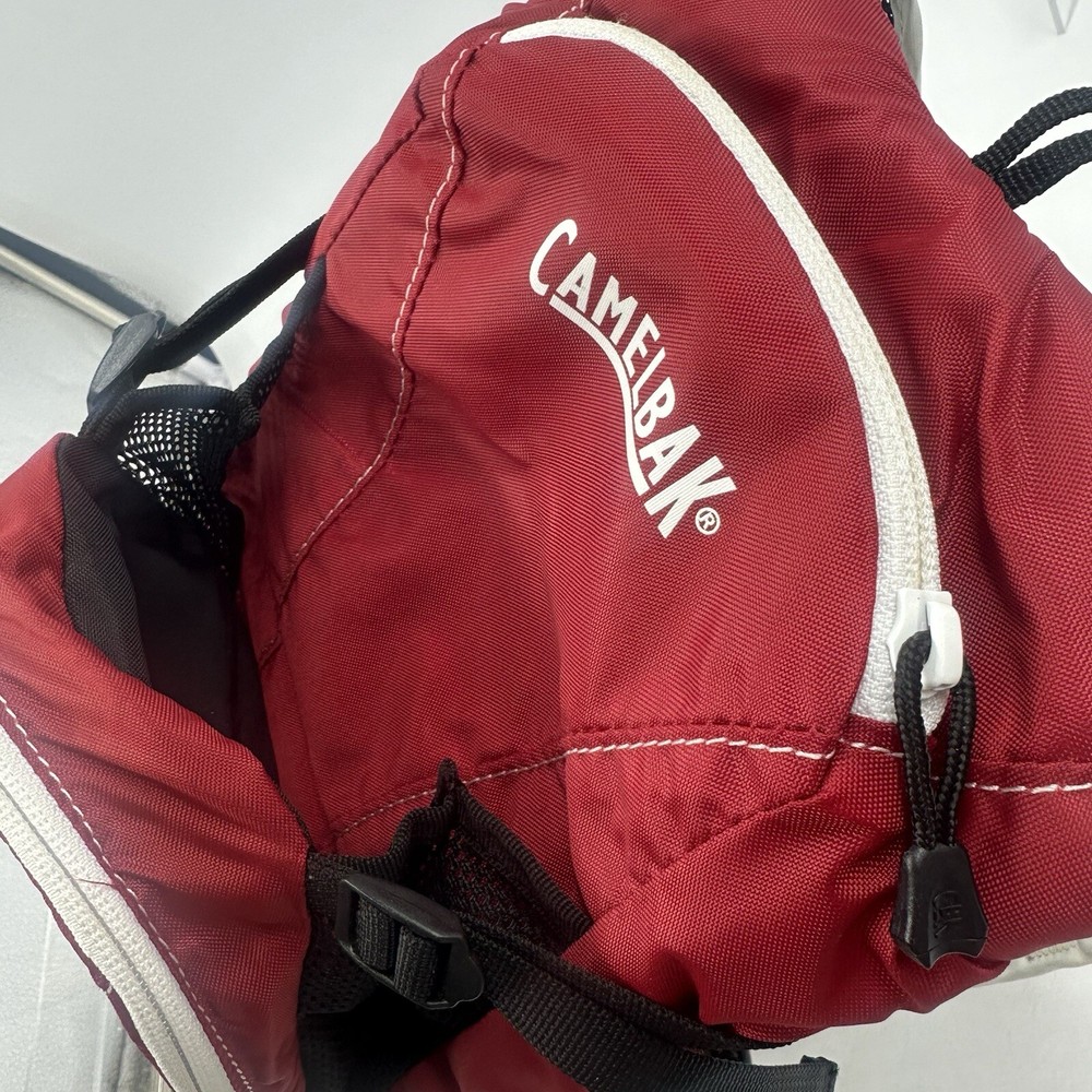 Camelback Backpack Red Mini Mule Kids Hydration Pack Black Flames NO BLADDER