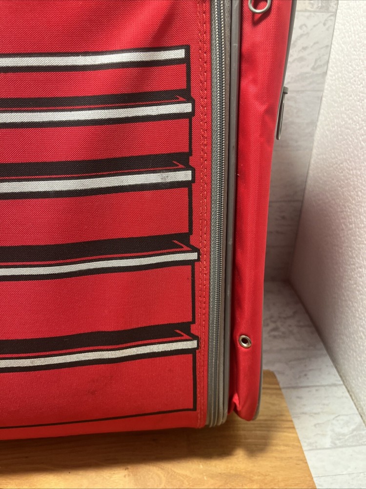 Snap On Tools Lunch Box Storage Carry Case Bag Rigid Frame Strap / Handle - EUC