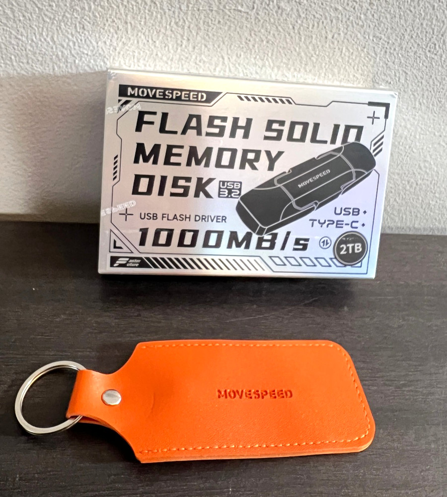 Move speed Flash Solid Memory Disk 2TB USB & Type-C USB 3.2 YSUYVP-2TSN NEW!