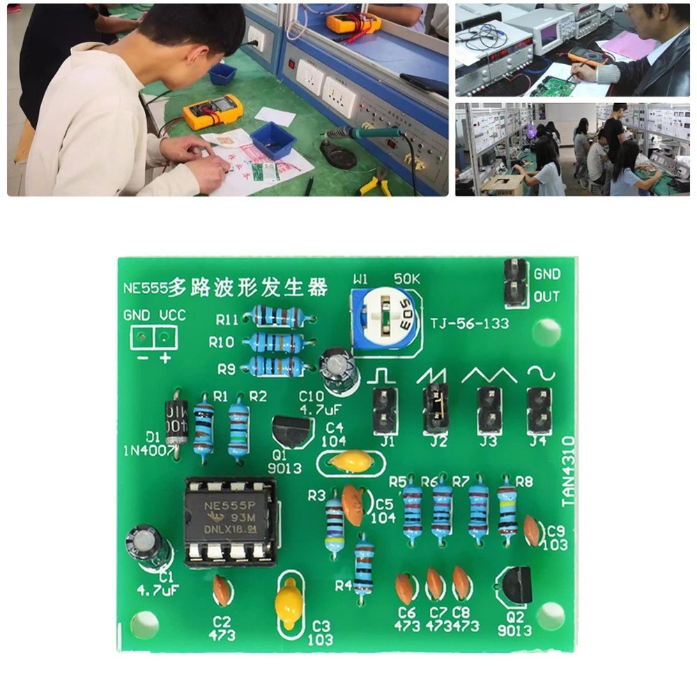 NE555 Waveform Generator Kit for DIY Electronics Projects and Learning