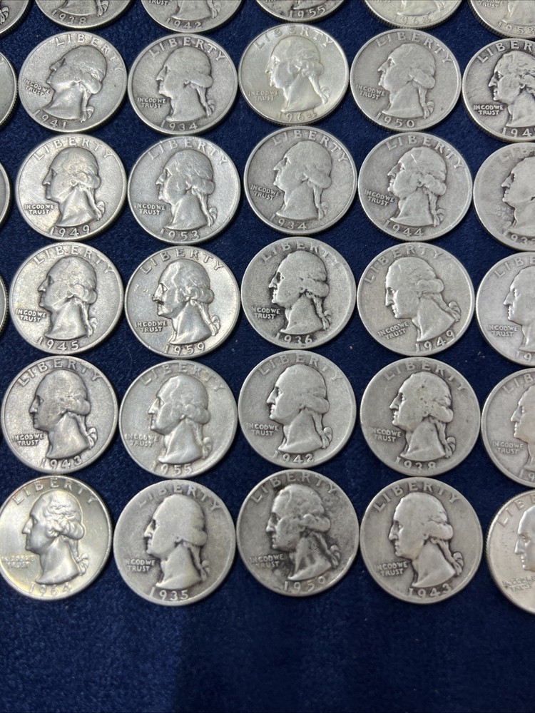 (75) WASHINGTON QUARTERS| 90% SILVER | LOT Z-252