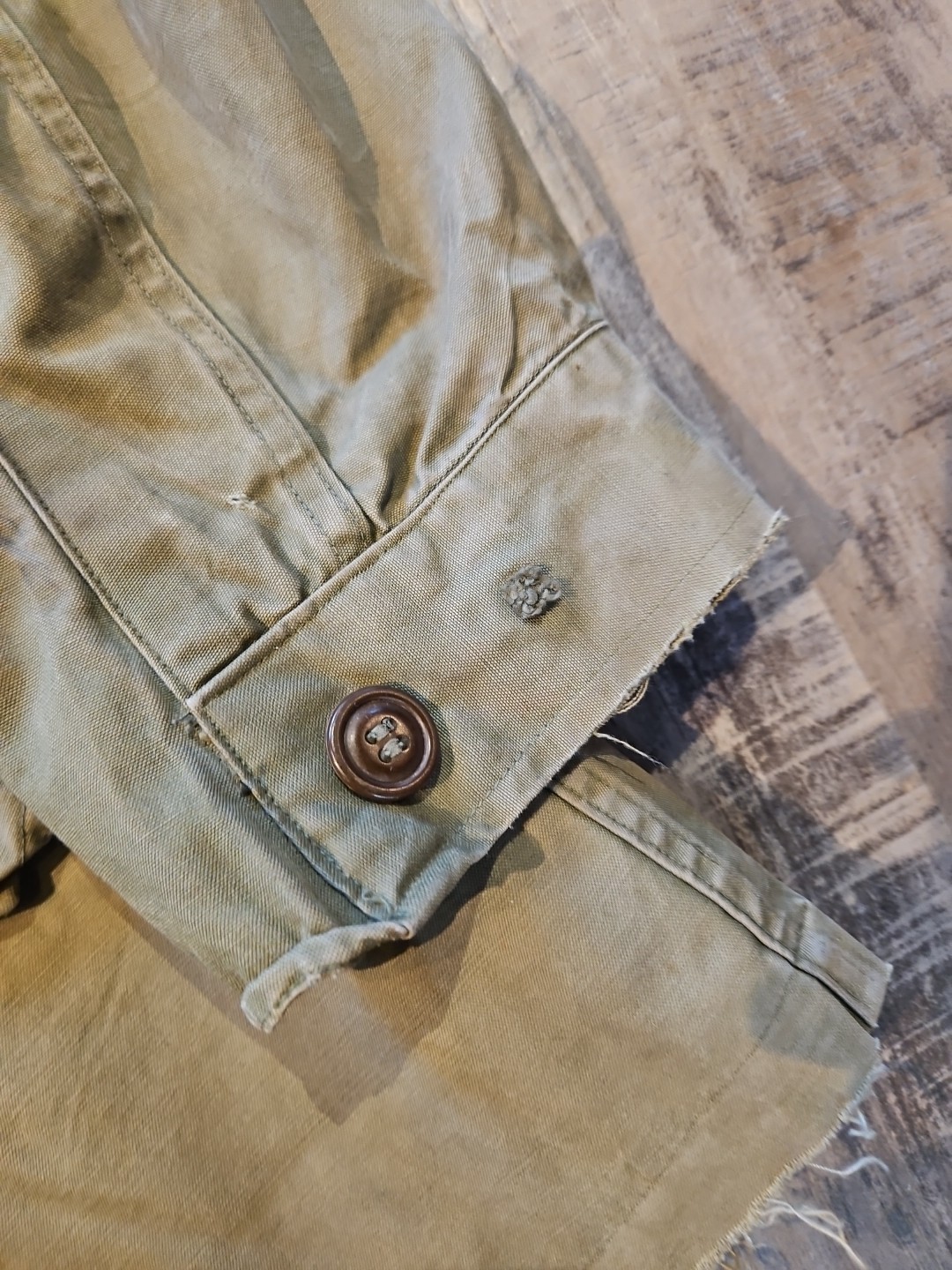 Vtg 40s Named M-43 Field Jacket WW2 US Army Military Hell on Wheels WWII 34s