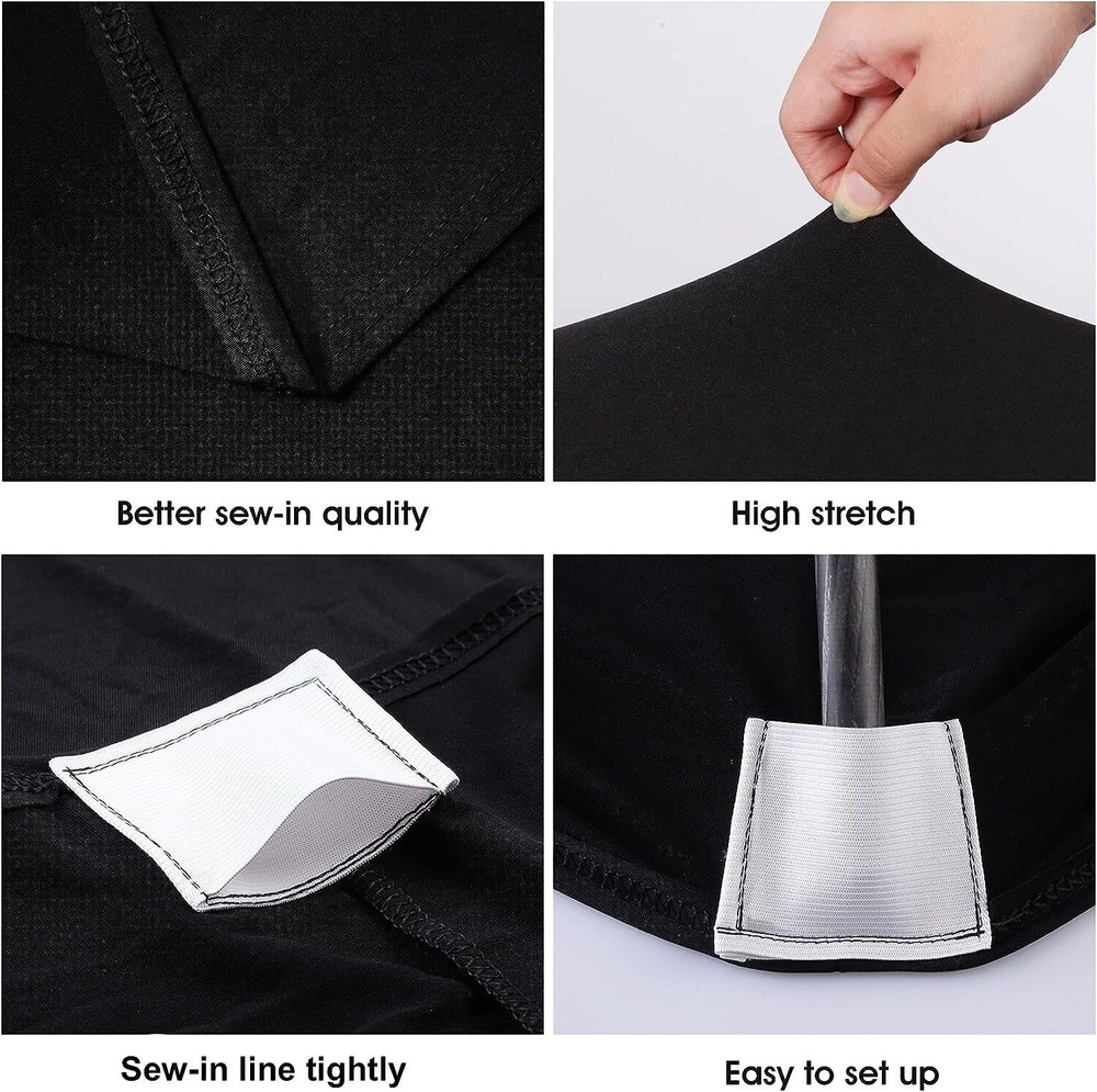 2PK Spandex Fitted Tablecloth Rectangular Stretch Table Cover for Wedding Party
