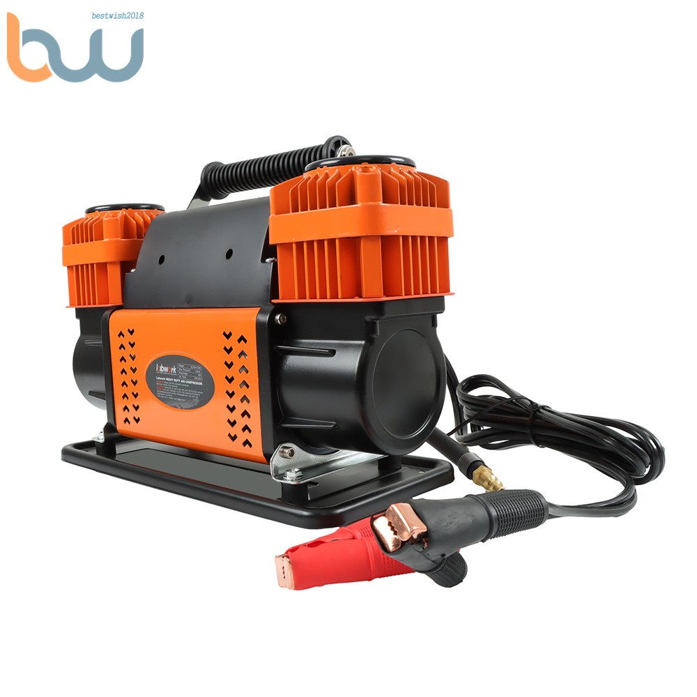 Portable 12v True Dual Air Compressor 10.6 CFM For Truck Tires RV 70 dB