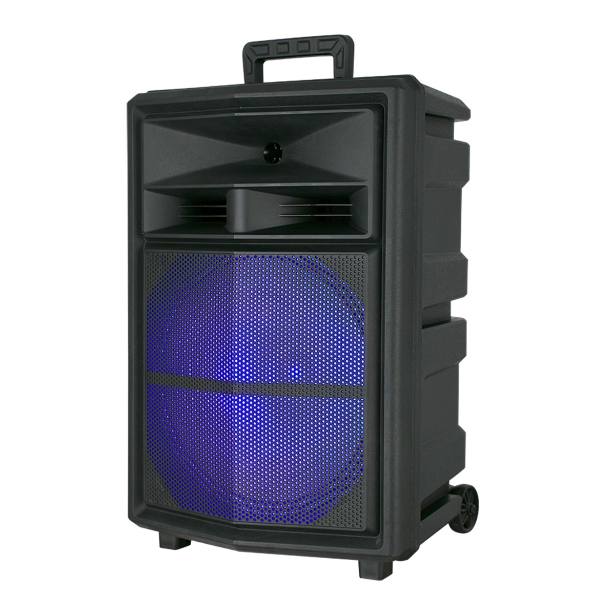 15" 10000W Bluetooth Party Speaker with Heavy Bass LED Lights Wireless Mic Stand