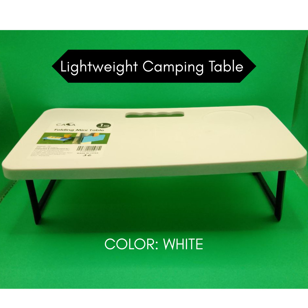 Portable Mini Table Foldable Camping Table Lightweight Plastic Side Travel Table
