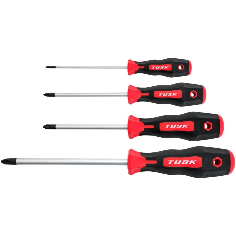 TUSK JIS Screwdriver Set Red