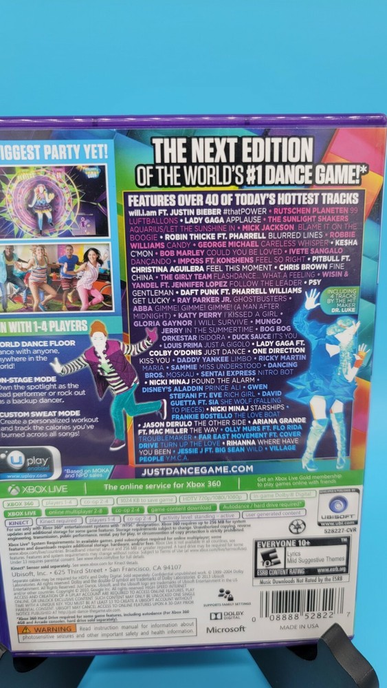 Microsoft Xbox 360 Kinect Sensor Bar With 7 Games Lot Tested