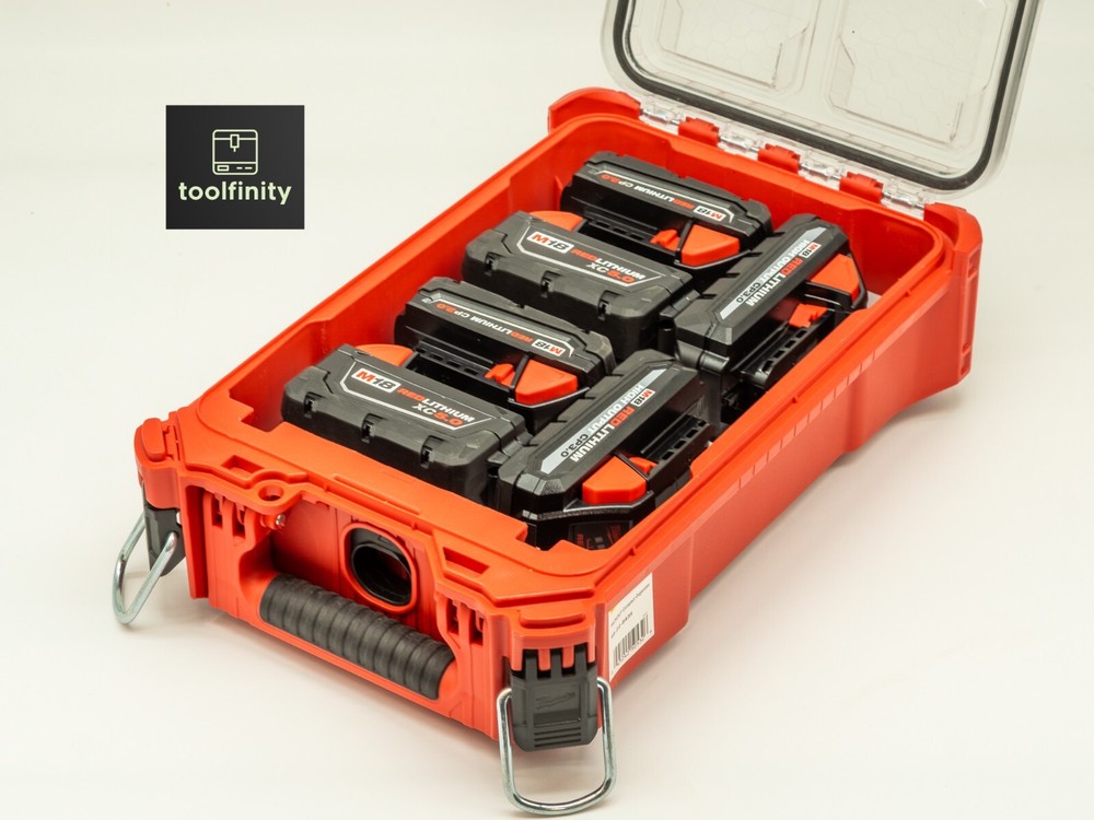 Milwaukee PACKOUT M18 Battery Holder Rack Tray Insert Storage