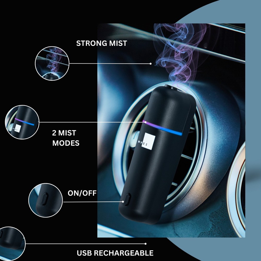 Car Diffuser With 6 Oils Included - essential oil diffuser gift set