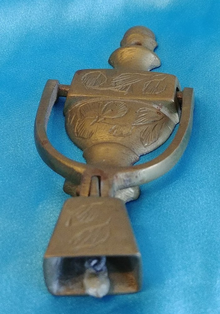Vintage Solid Brass Door knocker ching Bell India