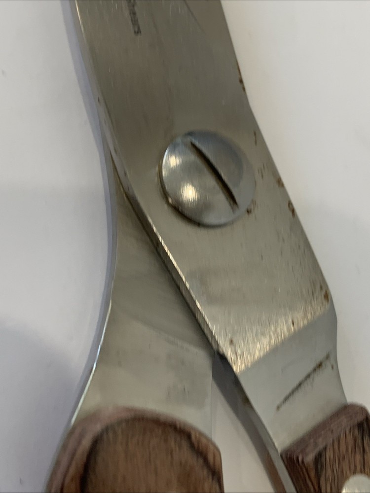 Aokeda CHEF KITCHEN SHEARS Scissors Spring Loaded Wood Handles