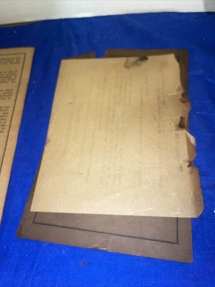 EDISON DIAMOND DISC PHONOGRAPH PAMPLET INSTRUCTIONS FOR SETTING UP AND OPERATING