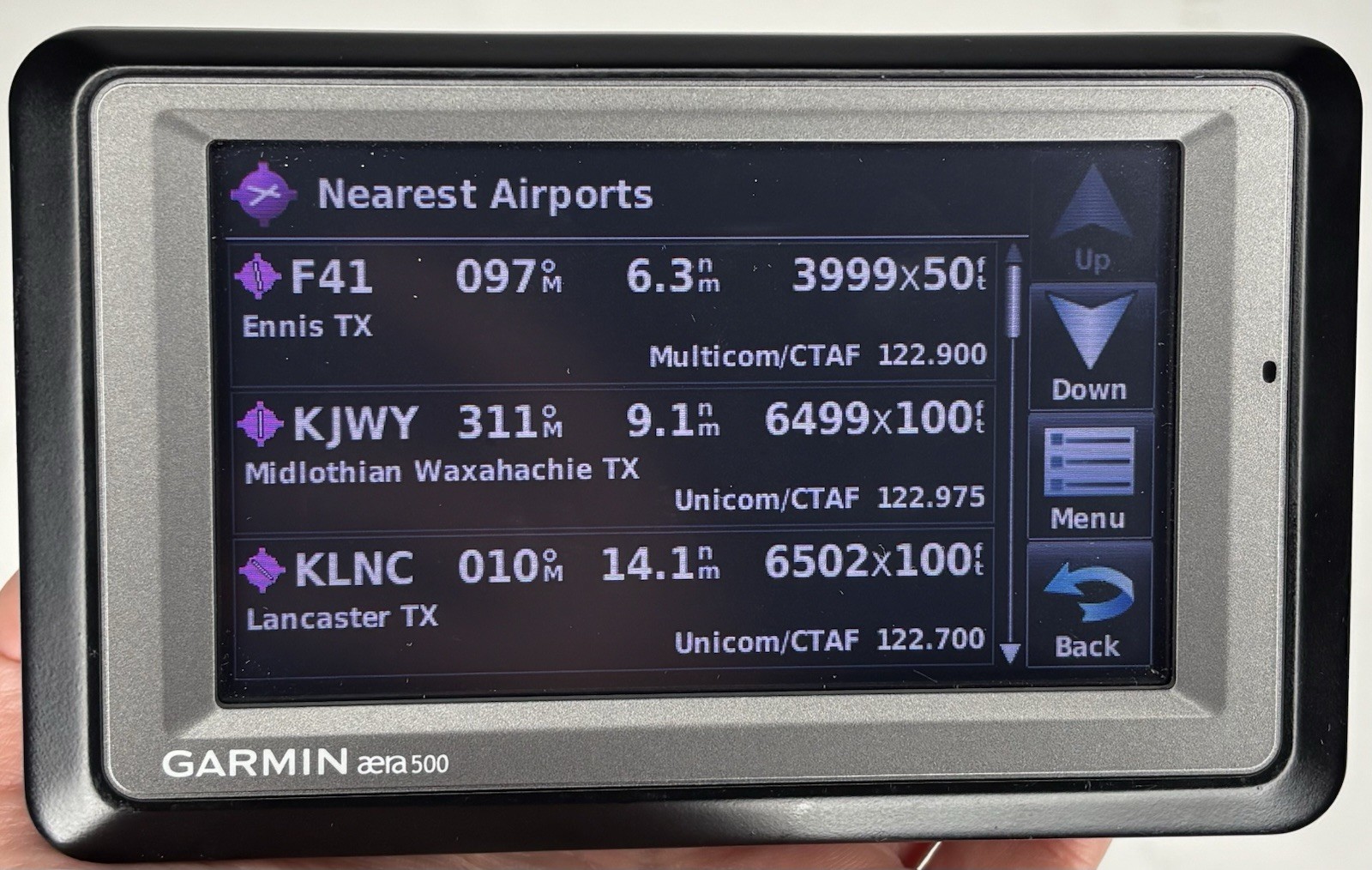 Garmin Aera 500 Portable Aviation Plane GPS Accessories Yoke Mount Cradle Bundle