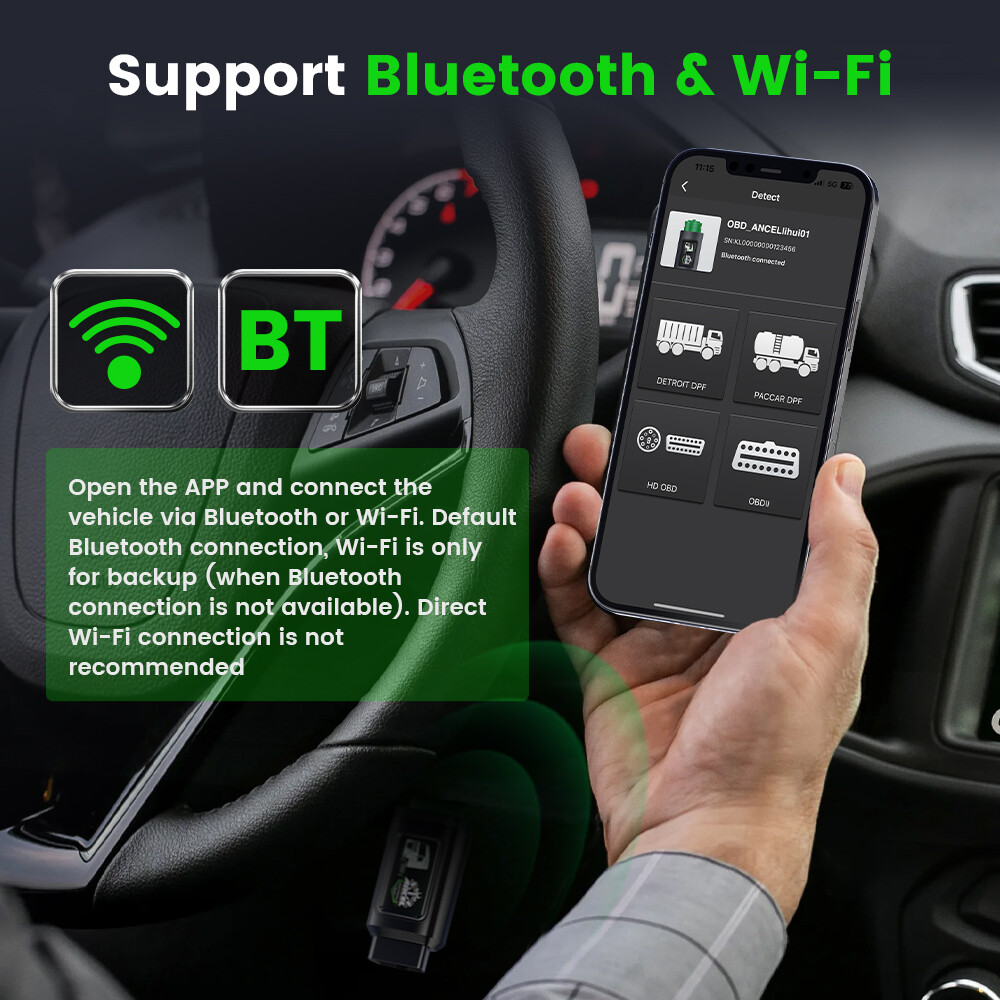 Diesel HOBD Scanner Heavy Duty Truck Code Reader Remove Speed Limit Diagnostic