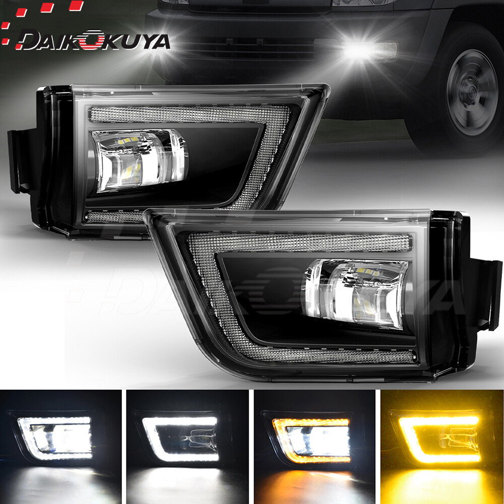 For 2003 2004 2005 Toyota 4 Runner LED Fog Lights+DRL Front Bumper Driving Lamps