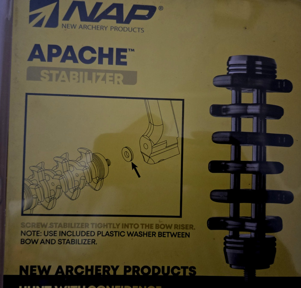 SELLING TWO - NAP Apache 5" Inch Black Stabilizers, #60-775