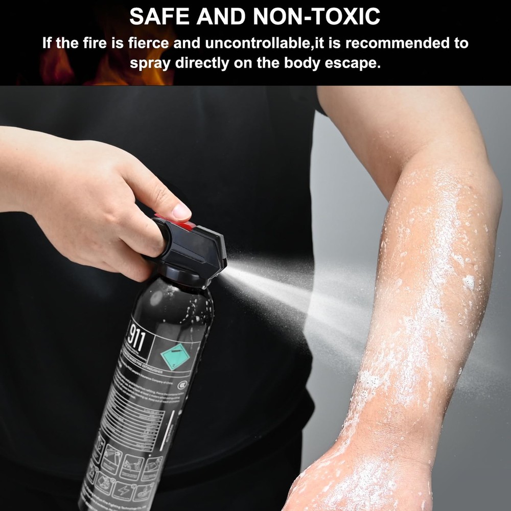 Fire Extinguishers with Mount Bracket - 3 Pack Small Portable Fire Extinguish...