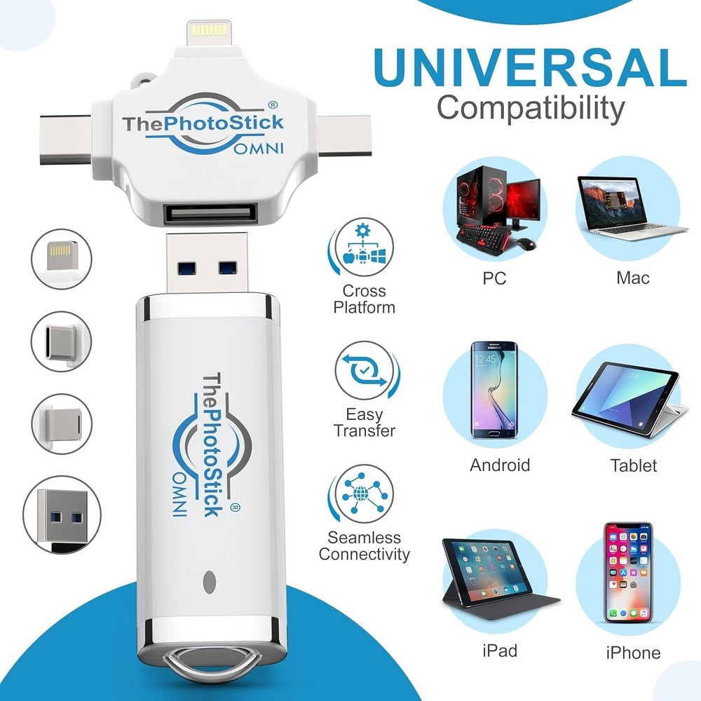 Omni 64GB USB Flash Drive, Multiport Backup