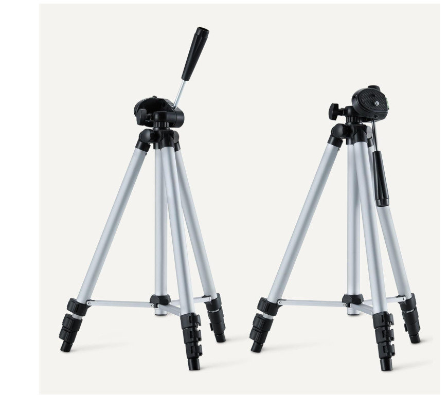 Lightweight Camera Tripod Mount with Tablet & Phone Holder Height Adjustable