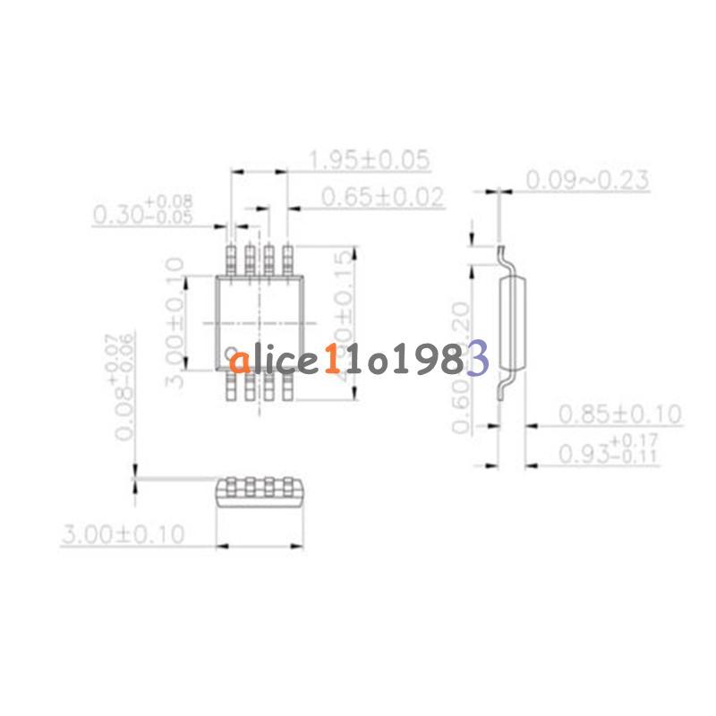 MSOP8 To DIP8 MCU Test IC Socket Programmer Adapter Socket